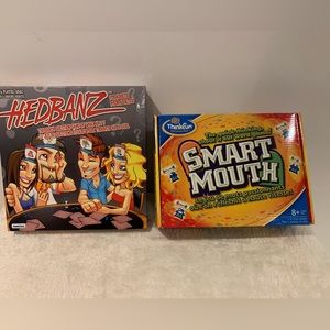 Hedbanz & Smart mouth game duo